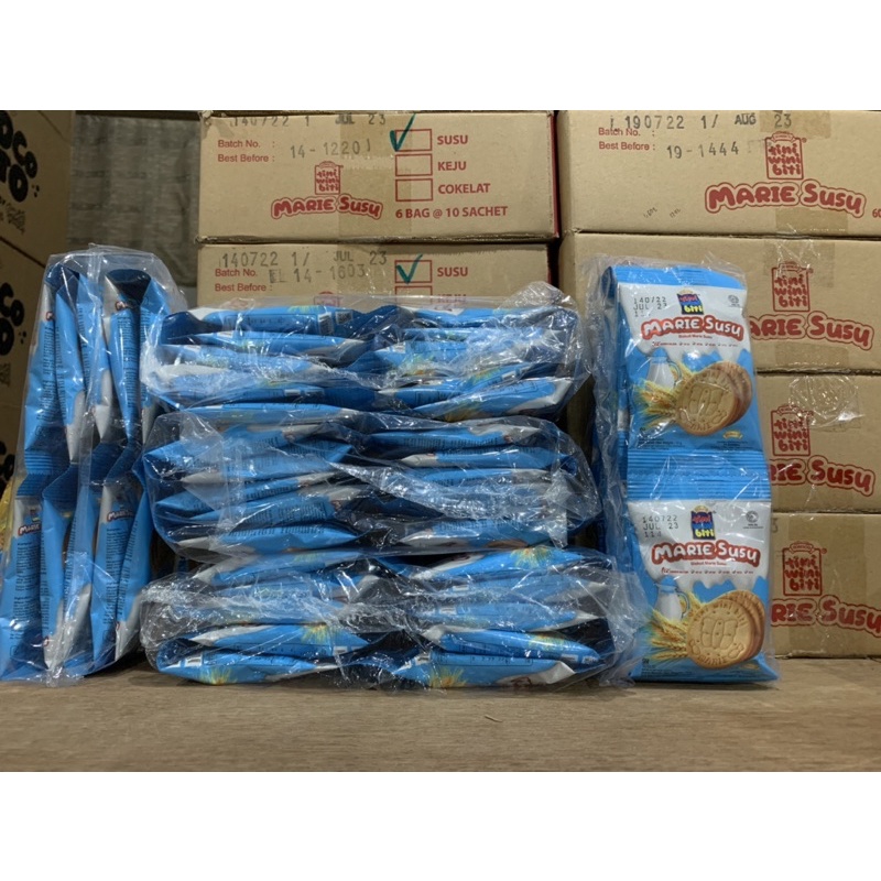 Jual Tini Wini Biti Marie Susu Kemasan 1 plastik isi 10 bungkus