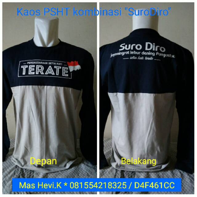 Jual Kaos psht sh terate lengan panjang "SuroDiro"