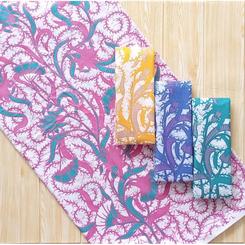 Jual Kain Batik,Pekalongan Warna Pastel,Batik Murah