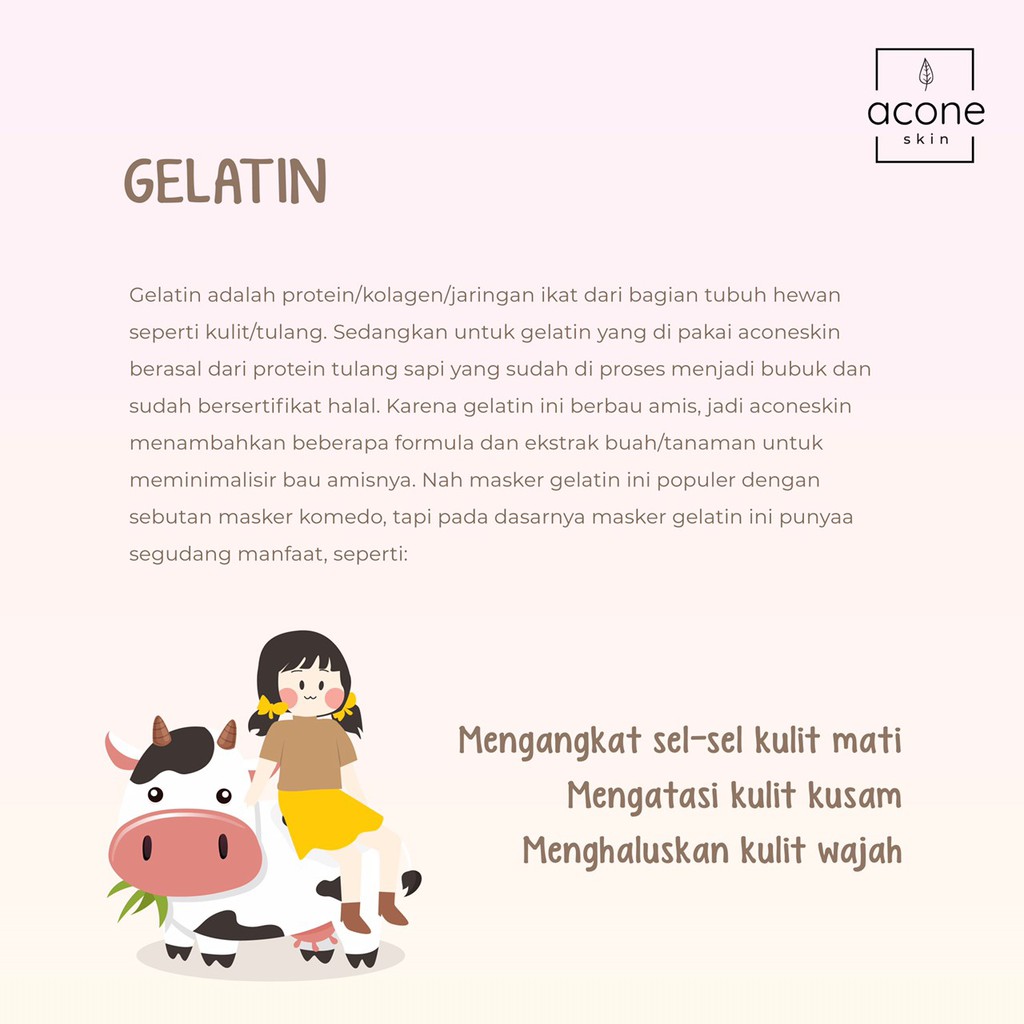 Jual [Vip] Masker Gelatin Untuk Komedo By Acone Skin | Shopee Indonesia