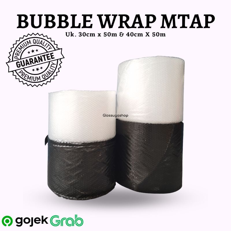 Jual [MEDAN] BUBBLE WRAP MTAP 40CMX 50M 30CM X 50M HITAM BENING TEBAL