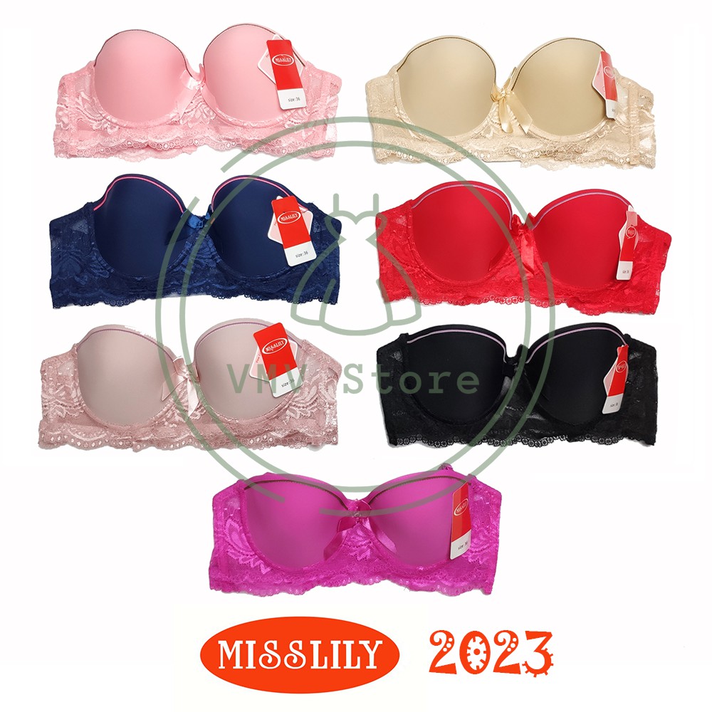 bbra 2023 Jual Bra Kawat Misslily 2023 Model Lace Brukat Tali Transparan Sexy Kait 2 Bh Original Miss Lily Cup A Indonesia|Shopee Indonesia