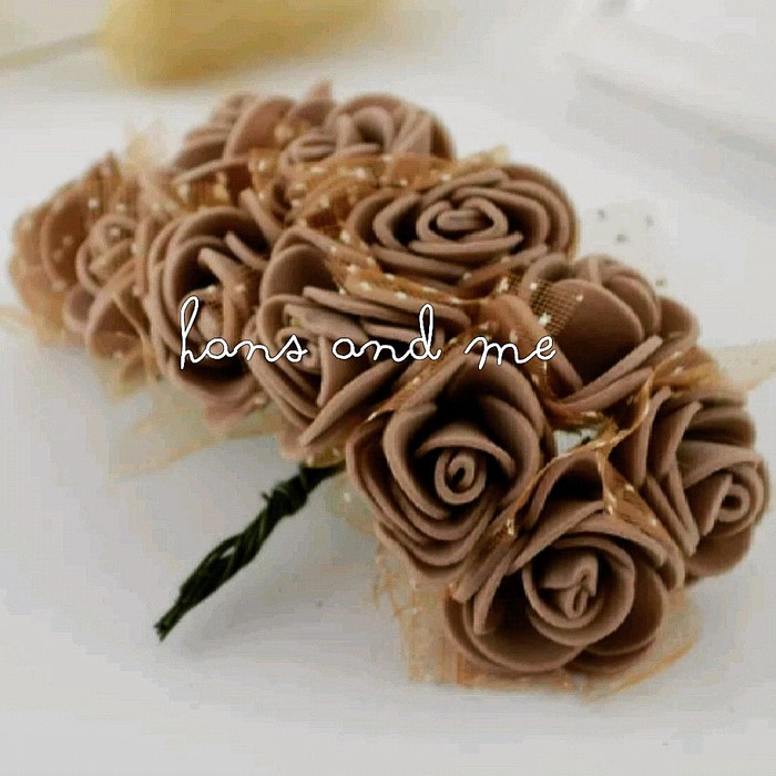 Jual Bunga Mawar Gabus Tile Warna Coklat | Shopee Indonesia