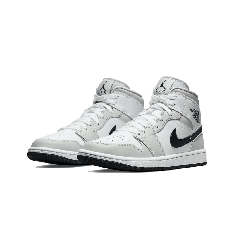 Jual Air Jordan 1 Mid Light Smoke Grey | Shopee Indonesia