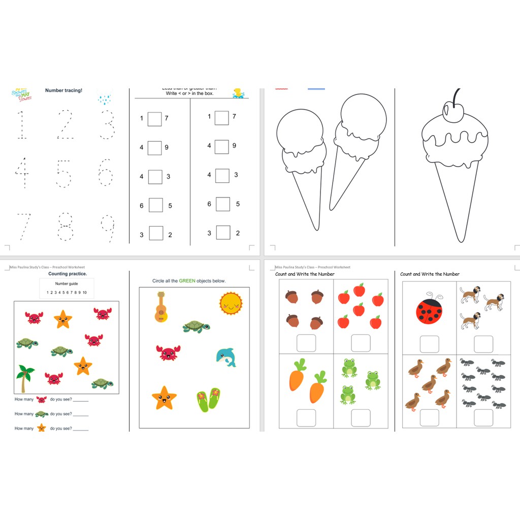 Jual Preschool Worksheet Indonesia|Shopee Indonesia