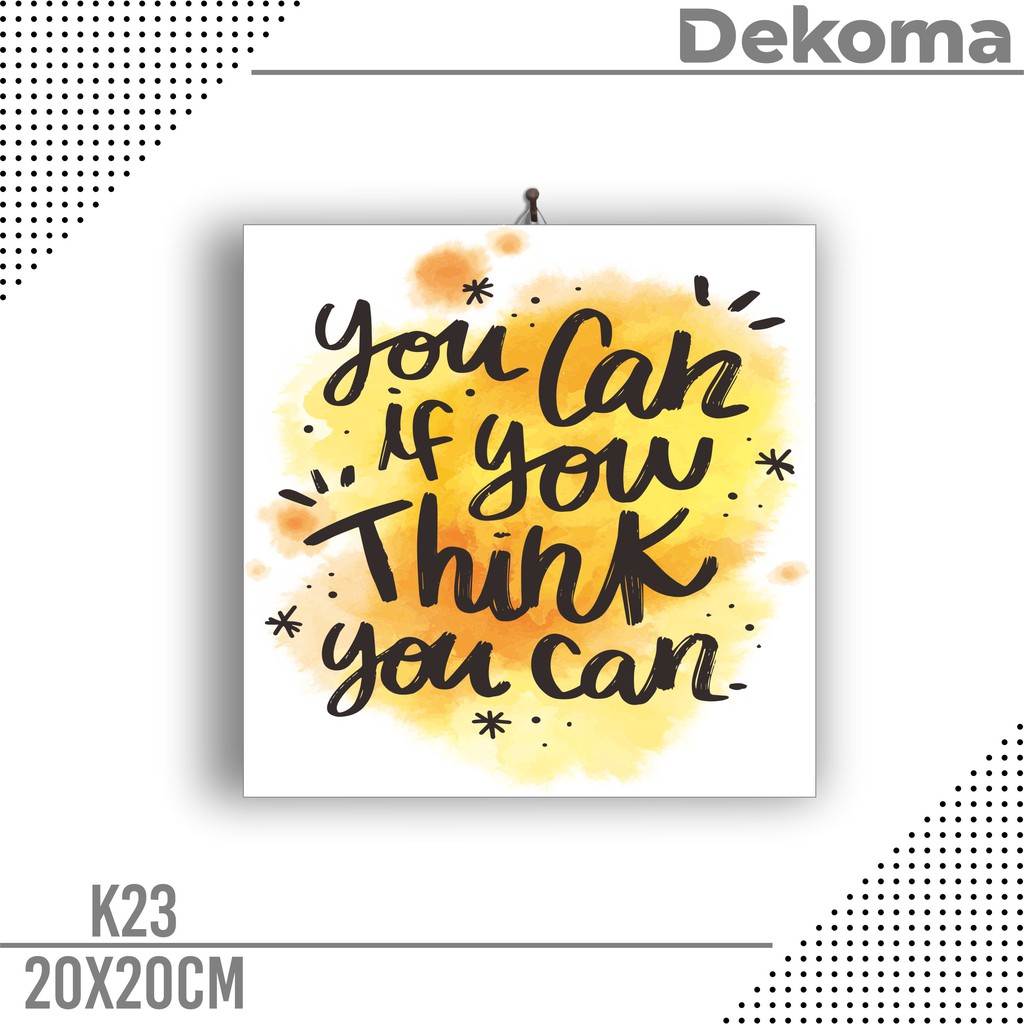 Dekoma Hiasan Dinding Quotes Pajangan Dinding Poster Kayu