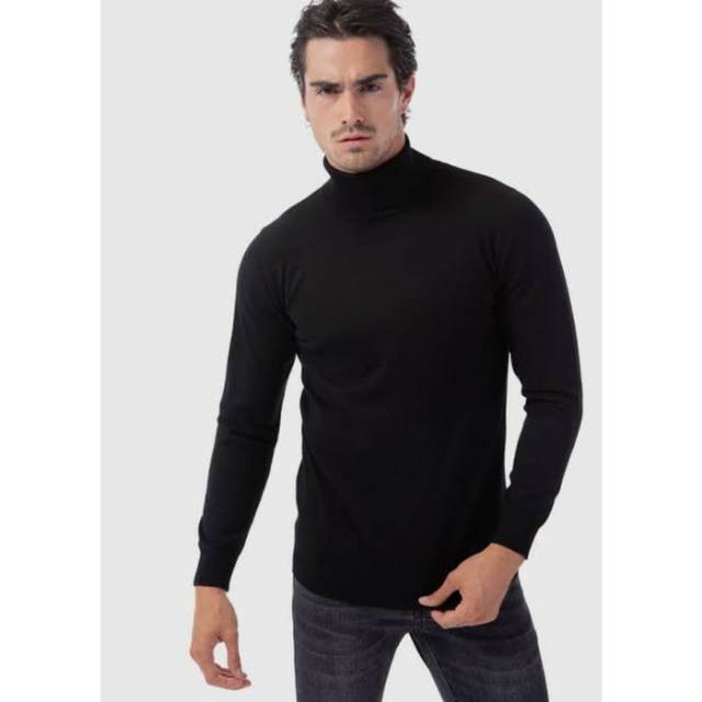 Kaos Turtleneck turtle neck pria fashion distro kerah