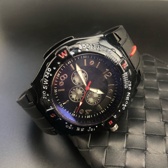 [Ready Stock]Jam tangan pria sport jarum karet jam cowok S1058 Shopee