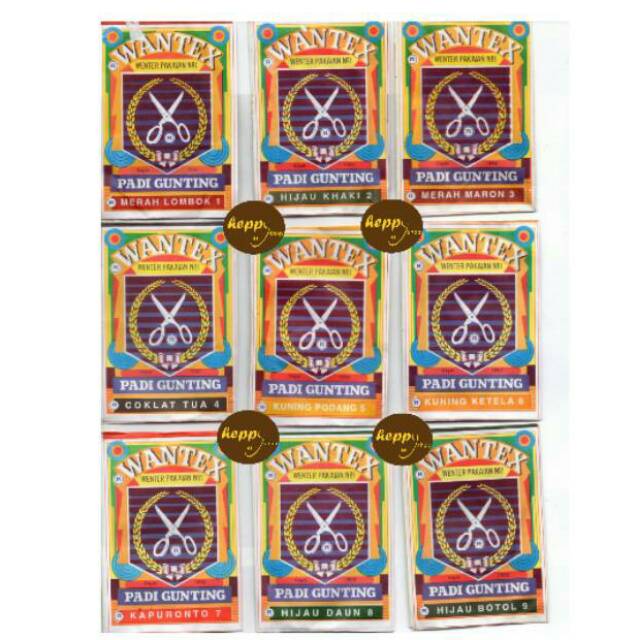 Jual Wantex Pakaian, Wantek Pakaian Cap Padi Gunting Indonesia|Shopee Indonesia