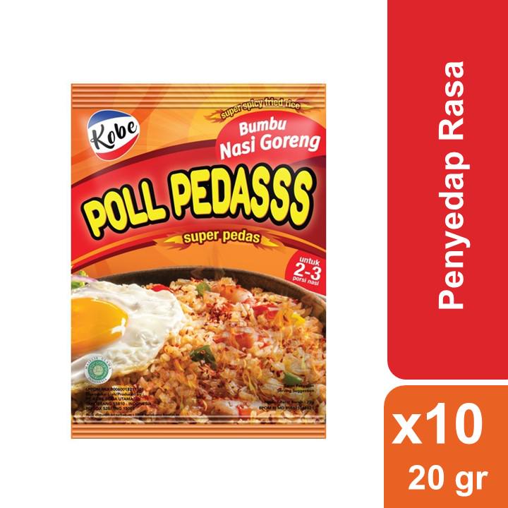 Kobe Bumbu Nasi Goreng Poll Pedas 20 gr x10 Shopee Indonesia