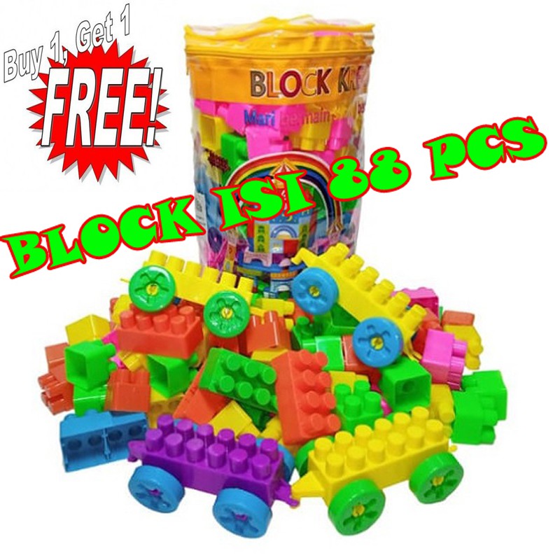 Jual Beli 1 Gratis 1 Mainan Lego Anak Isi 88 Pcs Mainan Edukasi Anak - Lego Mainan Anak Murah | Shopee Indonesia