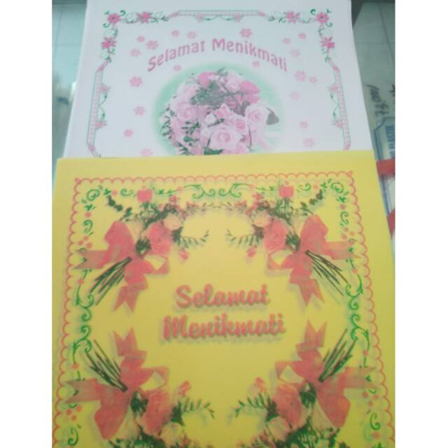 kertas selamat makan selamat menikmati shopee indonesia lihat