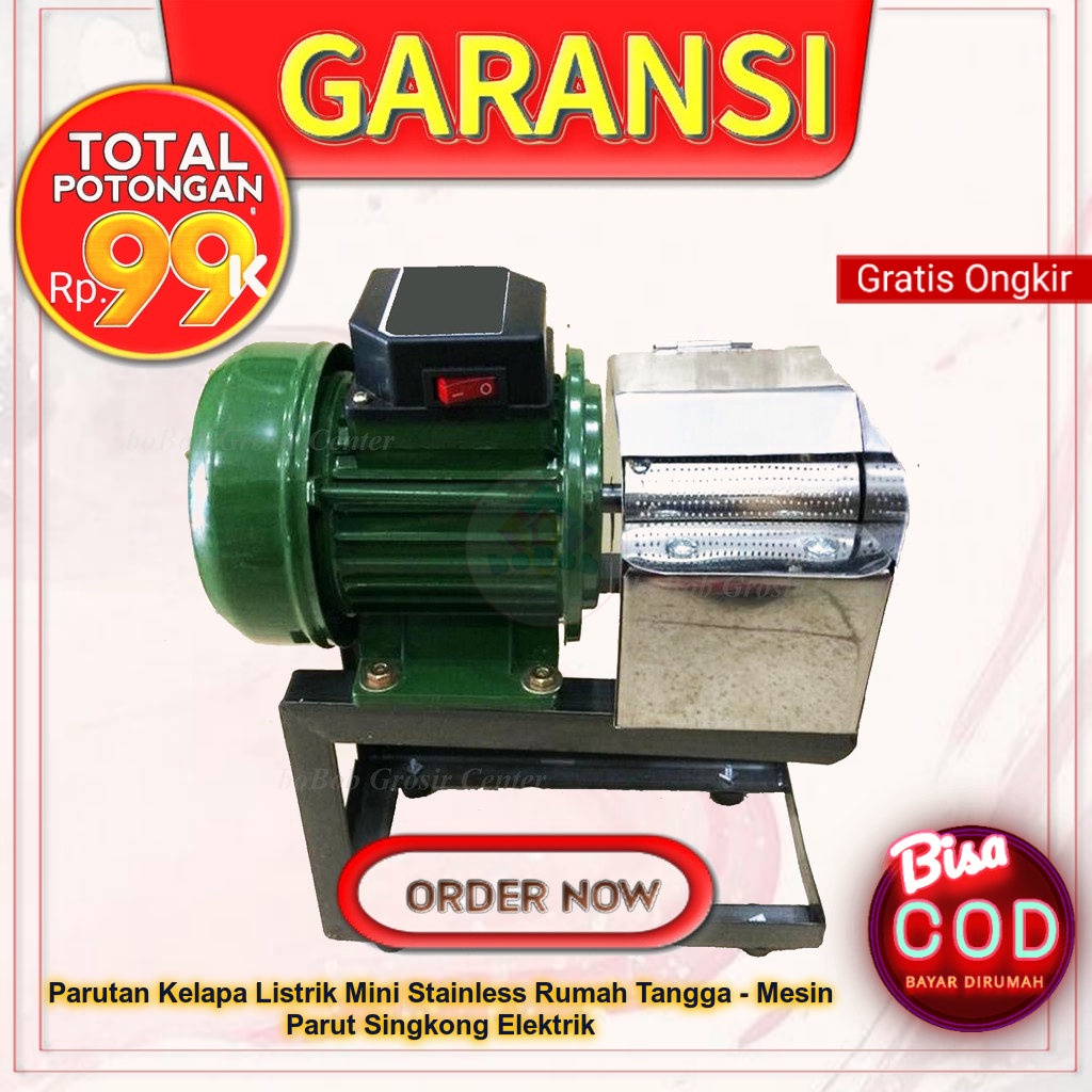 Parutan Kelapa Listrik Mini Stainless Rumah Tangga Mesin Parut