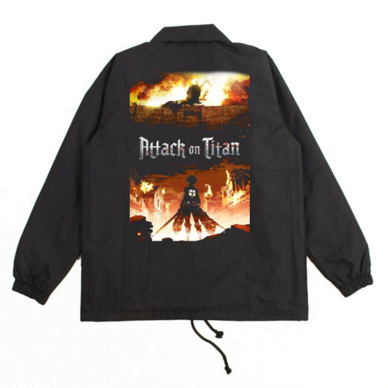 Jual JAKET ANIME JAKET COACH AOT JAKET WINDBREAKER JAKET PARASUT