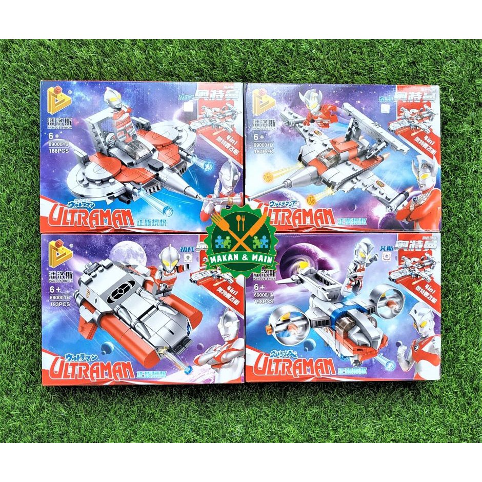 Lego Ultraman Mainan Anak Laki Miniatur Balok Susun