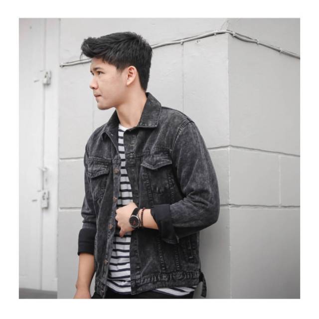 30+ Ide Keren Ootd Jaket Jeans Hitam Flatpop Megan