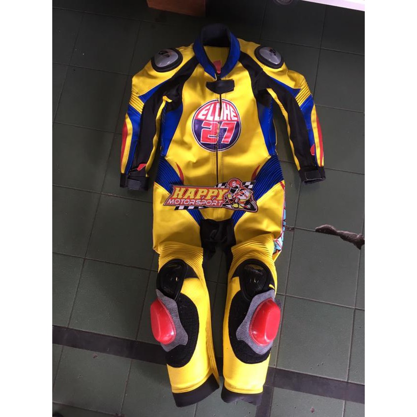 Jual 2Nd 90% Wearpack Baju Balap Anak Custom Umur 8-10Th Kuning By Ardians Terlaris | Shopee Indonesia