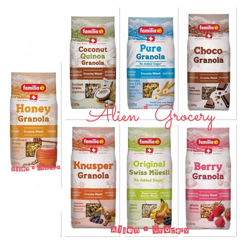 Jual Familia Granola Choco Berry Crunch Coconut Quinoa Honey Pure Swiss