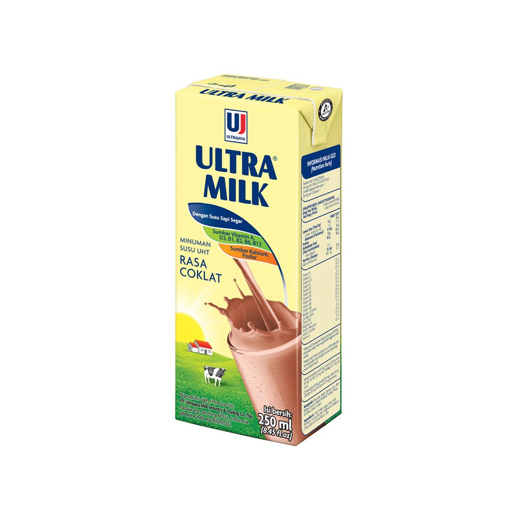 Jual Ultra Milk Chocolate 250 Ml / Susu Uht Cair | Shopee Indonesia