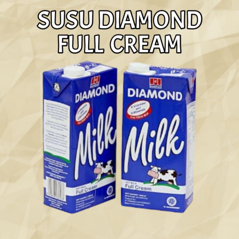 Susu UHT Diamond 1 liter Full Cream (1 dus isi 12pcs) Shopee Indonesia