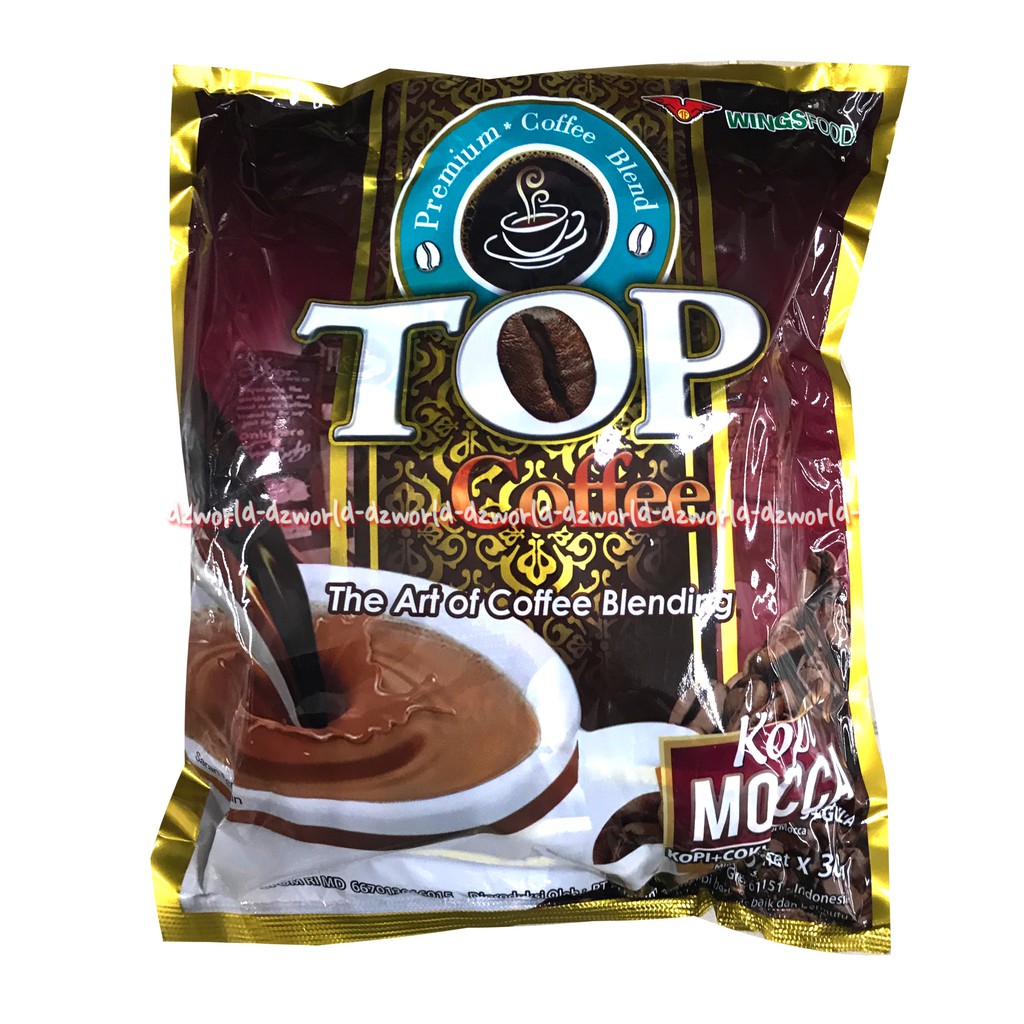 Top Coffee Kopi Mocca Isi 20 Sachet Kopi Bubuk Instan Rasa Moka Top