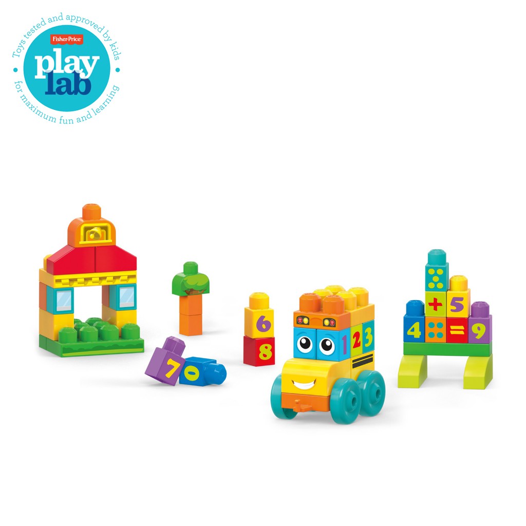 Jual Mega Bloks First Builders 123 Counting Bus - Mainan Balok Susun Edukasi Anak Balita | Shopee Indonesia