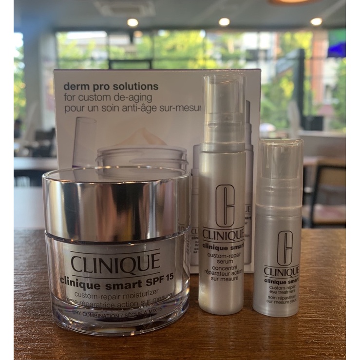 Jual Clinique Smart Spf 15 For Dry Combination Package Limited Edition Indonesia|Shopee Indonesia
