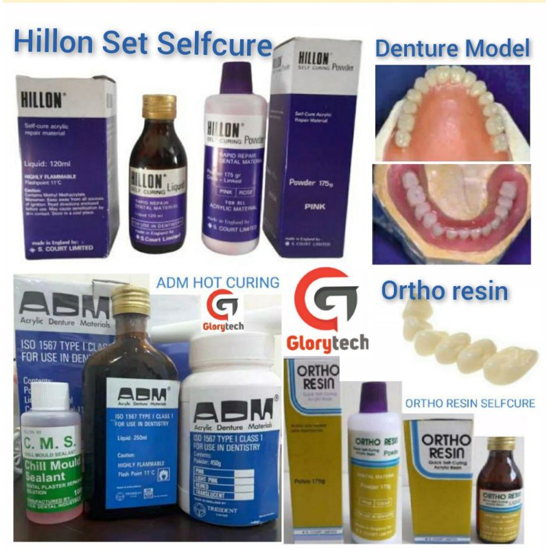 Jual DENTAL ADM ( Acrylic Denture Material ) Hot Curing / Ortho Resin