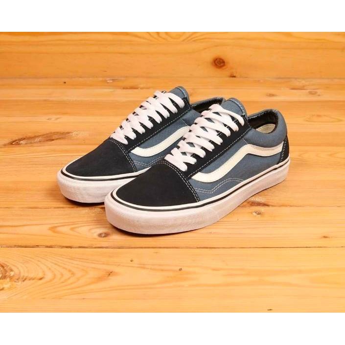 SEPATU VANS OLD SKOLL BLACK WHITE // SEPATU IMPORT TERLARIS PRIA WANITA