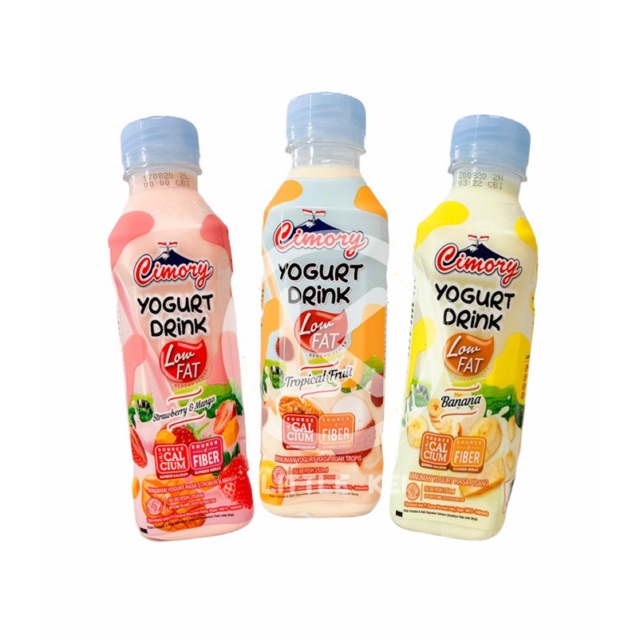 Cimory Yoghurt Drink Low Fat 250ml aneka rasa, siap minum Shopee