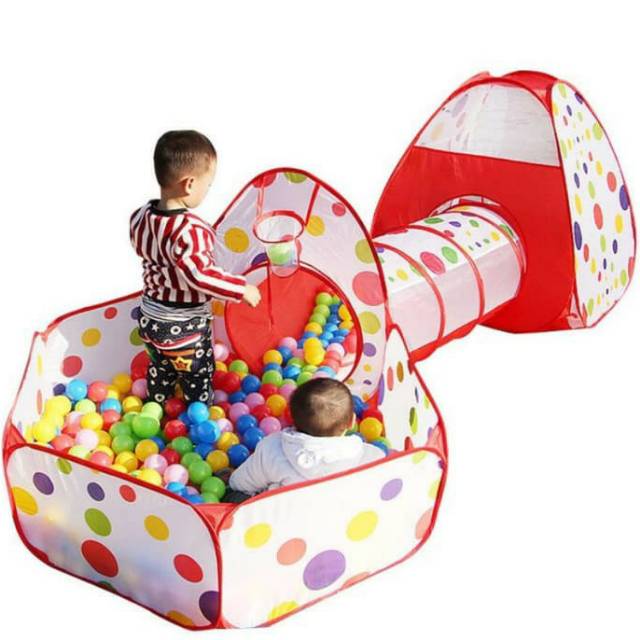Jual Banyak Variasinya. Mainan Anak Tenda Kolam Terowongan Mandi Bola 4 In 1 | Shopee Indonesia