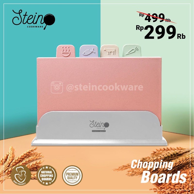 SteinCookWare Stein Talenan Chopping Board Index (bahan gandum) | Shopee  Indonesia