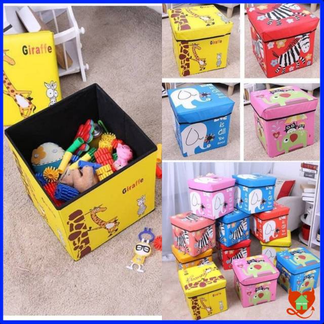 Jual Tempat Penyimpanan Mainan Anak Toy Box Organizer Multifungsi L143 | Shopee Indonesia