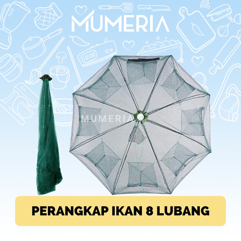 Perangkap Bubu Payung Alat Jaring Pancing Jala Ikan Udang