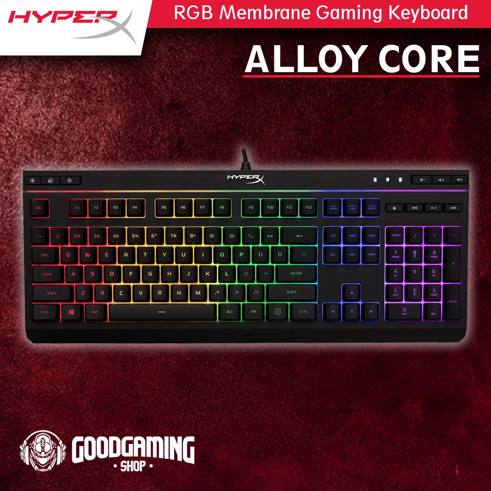 Jual Hyperx Alloy Core Rgb - Membrane Gaming Keyboard | Shopee Indonesia