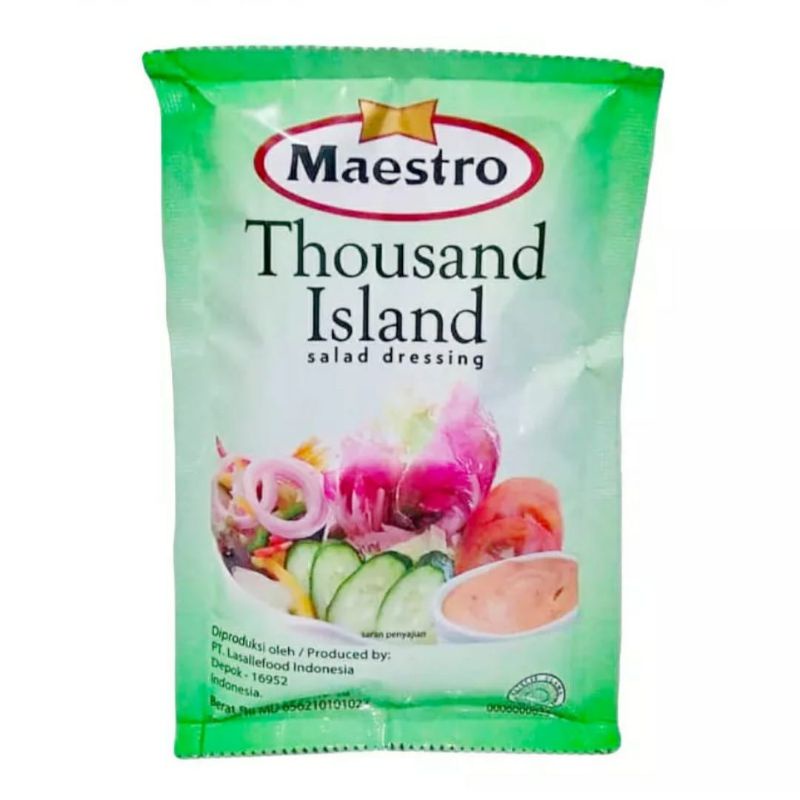Jual Maestro Thousand Island Salad Dressing Sachet 100gr Shopee Indonesia