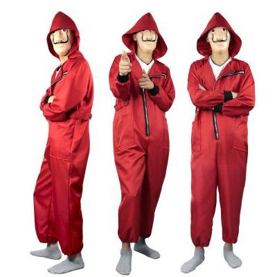 Jual Terlaris Kostum Money Heist La Casa De Papel Netflix Haloween Party Costume - M Keren | Shopee Indonesia
