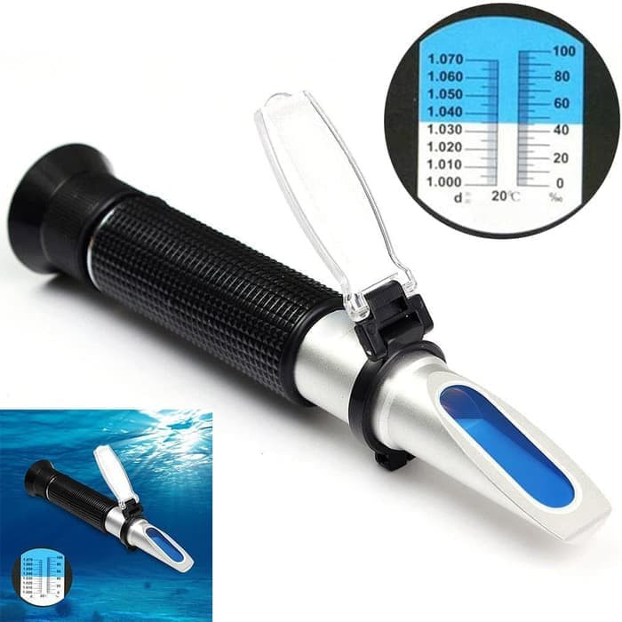 Jual RefractoMeter Salinity Meter Alat Ukur Kadar Garam Refraktometer