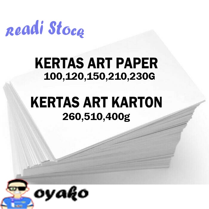 Jual Kertas Art Paper Plano 150g Shopee Indonesia