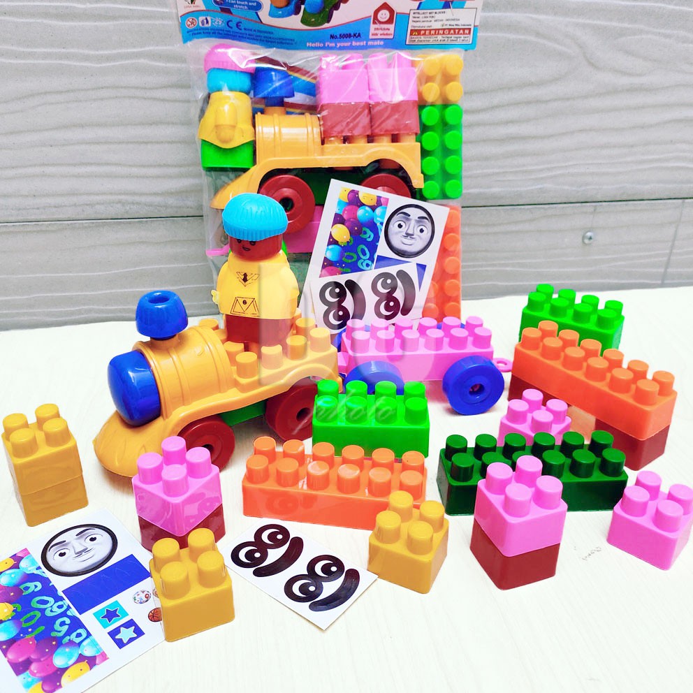 Jual Mainan Block Blocks Set Kereta Roda Lengkap Mainan Edukasi Puzzle Block Termurah Mainan Anak Murah | Shopee Indonesia
