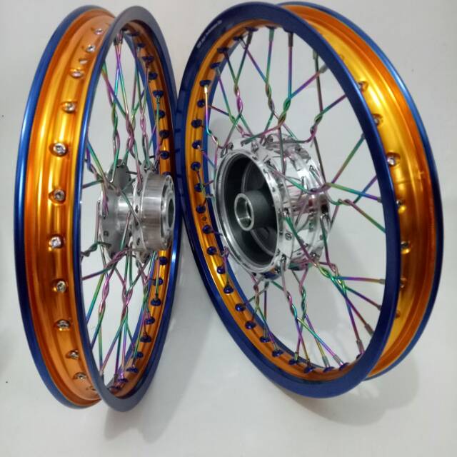 Velg sepaket tdr 2tone ring 17 jari jari pelangi pelintir