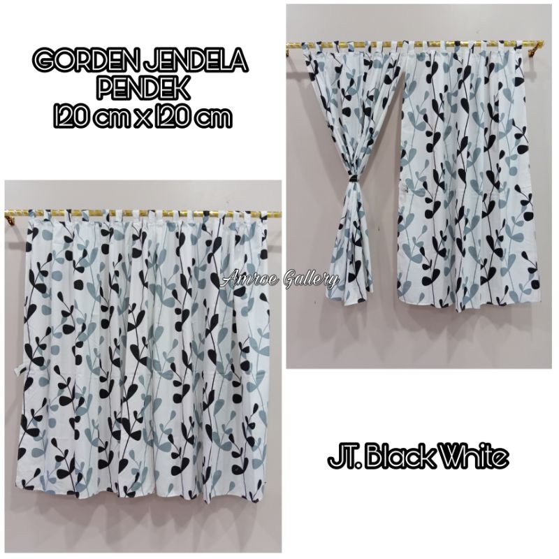 GORDEN JENDELA PENDEK KAMAR UK 120*120 Motif Unik Cantik Shopee Indonesia