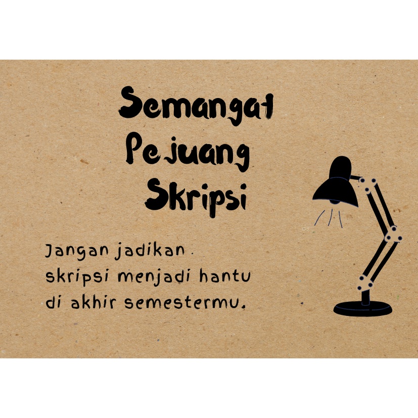Jual 9X11 Cm Kartu Ucapan Semangat Skripsi Ucapan Indonesia|Shopee Indonesia