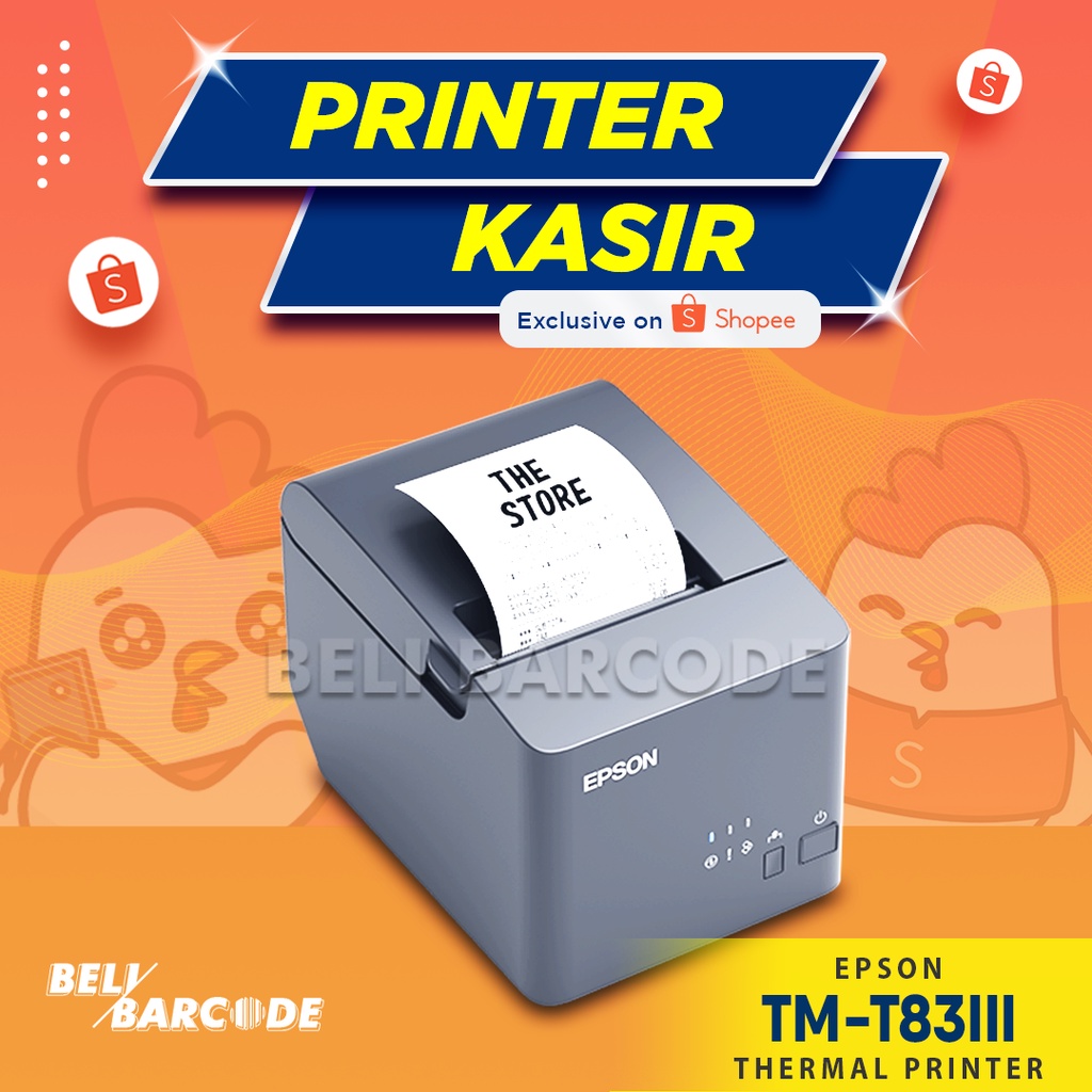 Jual Epson TMT 83III Printer Kasir Cetak Struk Thermal 80 mm USB Serial