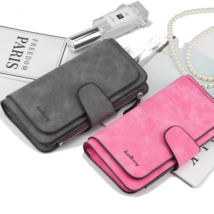 A1 Promo Dompet Wanita Bagus Elegan Bahan Taiga Ukuran Ungu P5A5