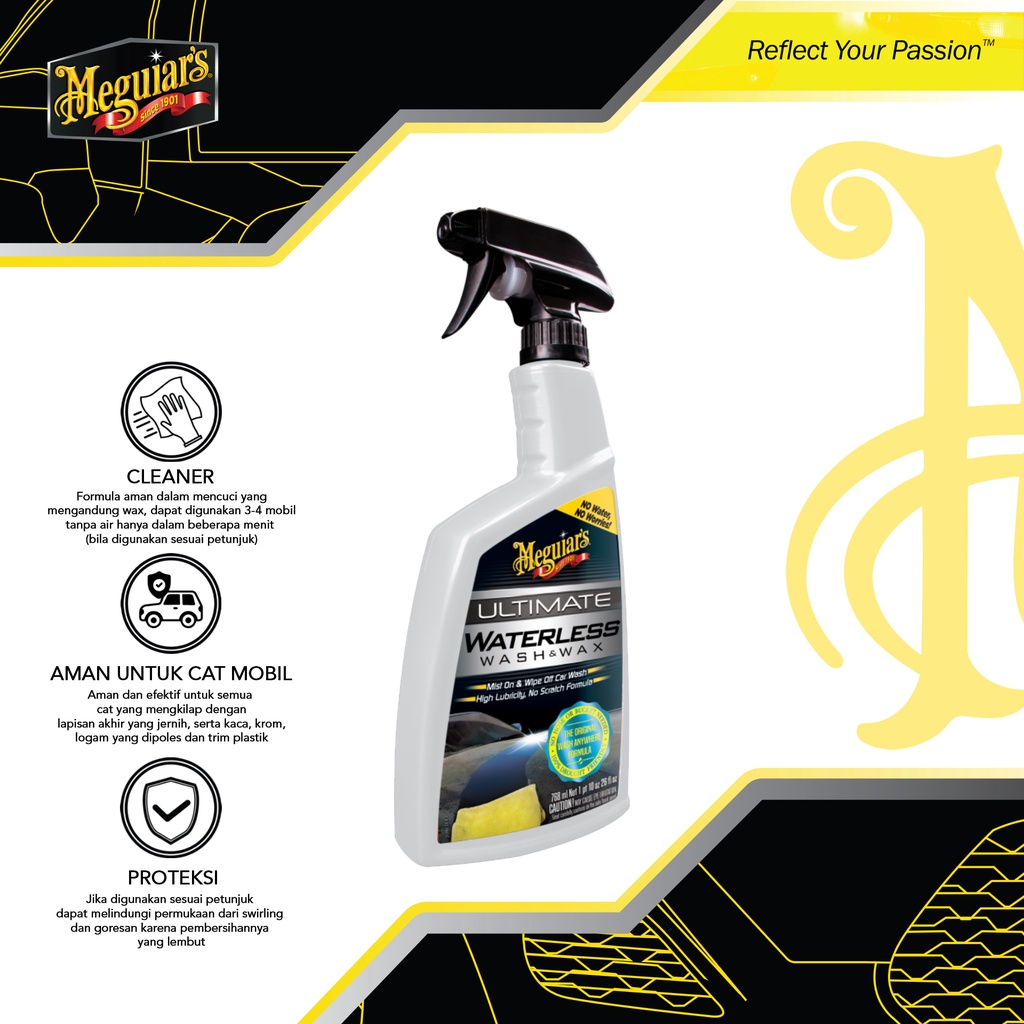 Jual Meguiars G3626 Ultimate Waterless Wash & Wax 768 Ml, Car Wash, Shampoo Mobil, Wax Mobil | Shopee Indonesia