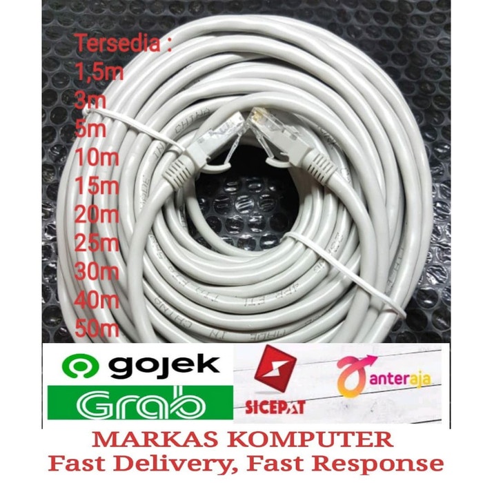 Jual Kabel Lan 20M Cat 6 Internet Jaringan Cat6 Utp 20 Meter Termurah | Shopee Indonesia