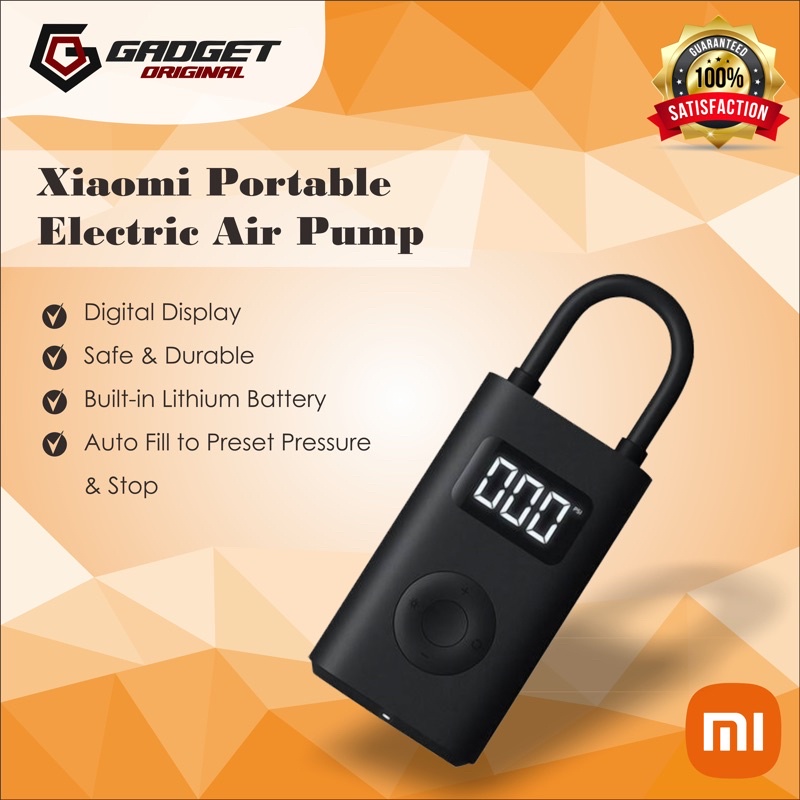 Jual XIAOMI MIJIA MI Portable Electric Pump Air Compressor Original