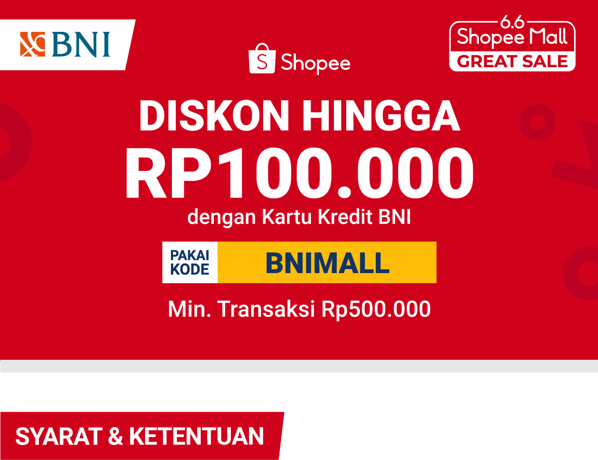Diskon Hingga 100RB Pakai Kartu Kredit BNI