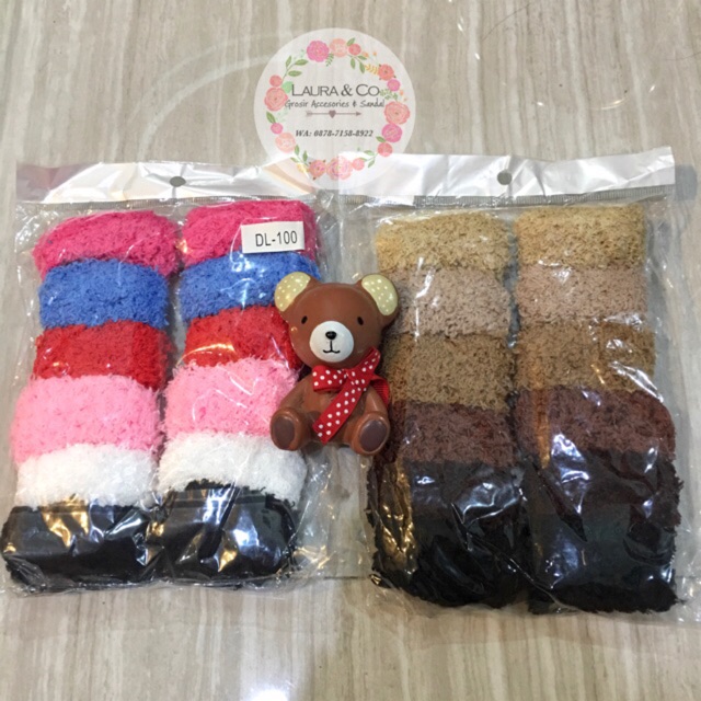 Tali kuncir ikat rambut donat rambutan lembut tebal grosir lusinan